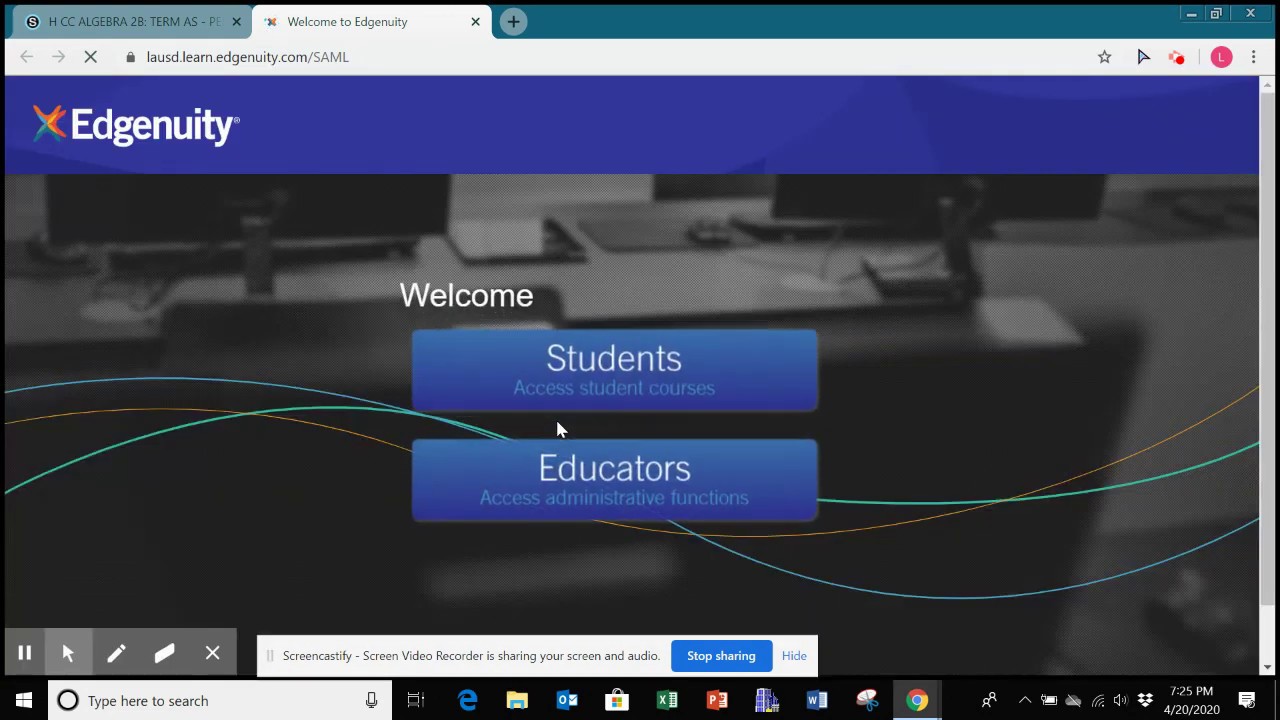 Algebra 2: Welcome To Edgenuity! - YouTube