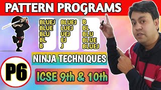 Part 6 Ninja Technique to solve string pattern Programs Using substring() method