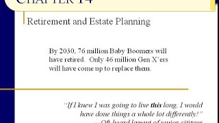 BUS121 Chapter 14 - Retirement Planning - 401(k)'s, Roth IRA, etc. - Slides 1 to 22 - Fall 2016