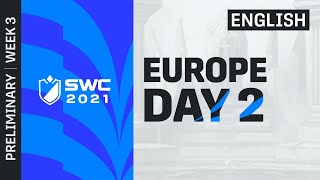 [ENGLISH] SWC2021 Europe Preliminary Day 2  | Summoners War