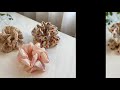 ボリューム感のあるシュシュ 簡単作り方 how to make scrunchies easy to make