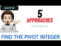 Find the Pivot Integer | 5 Approaches | Easy Explanation | Leetcode 2485 | codestorywithMIK