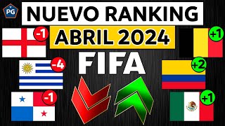 NUEVO RANKING FIFA ABRIL 2024 🔥 MAYORES CAÍDAS, ASCENSOS y SIN SENTIDOS