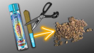 CUTTING INSIDE JEETER PRE ROLLS (NOT GOOD)