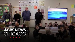 Philadelphia school children show appreciation toward California firefighters