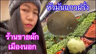 ปั่นจักรยานฝ่าความหนาว -15 ไปซื้อกับข้าว ชีวิตเมืองนอก พาดูร้านขายผักอาหารที่ต่างประเทศ