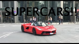 Supercars in Frankfurt - LaFerrari, GT3RS, Scudi, LOUD SOUNDS, REVS \u0026 WHEELSPINS!