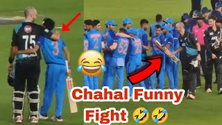 Yuzivendra Chahal Funny Fight with Daryl Mitchell for Bat 😂🤣| Chahal Tv Funny Viral video
