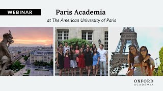 [Webinar] Paris Academia at The American University of Paris