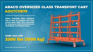 AOGTC11879 ABACO OVERSIZED GLASS TRANSPORT CART