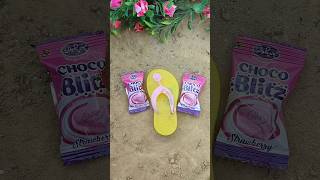 Choco Blitz Strawberry Candy with Jems slipar Popsicle #shorts #viralvideo #candy