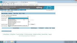 How To E File On An Existing Case