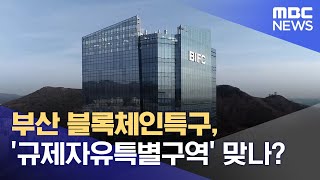 부산 블록체인특구, ‘규제자유특별구역’ 맞나? (2022.07.31/뉴스데스크/부산MBC)