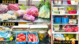 Easy And Affordable Fridge Organisation Ideas💡 |How To Presrve Vegetables For Long Time