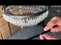 how to hang a crystal on a chandelier light fixture diy lightupmyhome.com