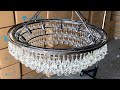 how to hang a crystal on a chandelier light fixture diy lightupmyhome.com