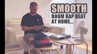 AKAI MPC LIVE II Retro - making a SMOOTH BOOMBAP BEAT with vinyl Sampling at Home