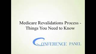 Live Webinar - How is CMS Deconstructing the Medicare Revalidation Process?