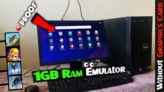 😍Finally!! 1GB Ram Emulator is Here | NO VT | Fix OpenGL | Dual Core PC