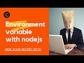Hide keys with ENVIRONMENT variables.. What is ENVIRONMENT variable? | #dotenv | #nodejs | github