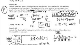 Math 30-2 Lesson 3.3 Probabilities Using Counting Methods