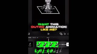 OUTRO MANGA ANIMATION LIKE ME ✋🐱🤚🔥|| (OUTRO MANGA ANIMATION EFFECT) #capcut #tutorial