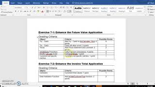 Visual Basic 1: Unit 4 - Exercise 7-1