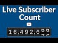 How to get your live subscribers count 5 IN 1 WEBSITES