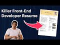 Guide: Front-End Developer Resume (Any Level of Experience)