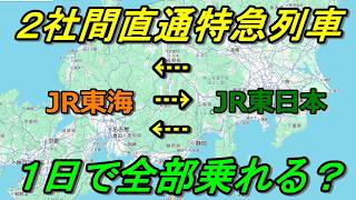 【限界に挑戦】JR東日本とJR東海を直通する特急列車を1日ですべて全区間乗車できるのか？