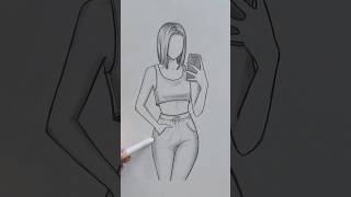 How to draw a girl ✏️ #art #artwork #draw #drawing #girl #sketch #anime #cartoon #fashion