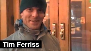 Heavybag Training in NYC Times Square in a Blizzard | Tim Ferriss