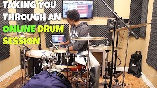 Doing An ONLINE DRUM SESSION - A Walk Through My Process