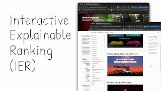Interactive Explainable Ranking (short summary)