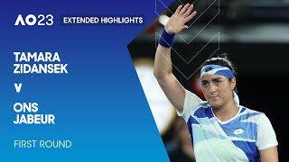 Tamara Zidansek v Ons Jabeur Extended Highlights | Australian Open 2023 First Round