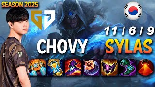 GEN Chovy SYLAS vs ORIANNA Mid - Patch 25.S1.1 KR Ranked | lolrec