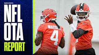 Fernando Mendoza impresses as Cousins remains QB1, Sanders & Watson split 1st-team reps | NFL OTAs