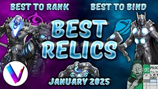 The Best Relic Tier List \u0026 Resources in MCoC - Mystic \u0026 Cosmic - Vega's Tier List - January MCoC