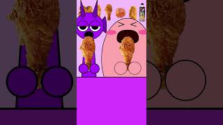 KIRBY X DURPLE INCREDIBOX SPRUNKI ANIMATION - FRIED CHICKEN ASMR MUKBANG