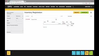 ERPLY Tutorials - Inventory Registration