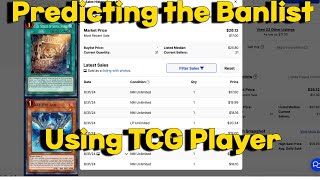 Predicting The Banlist Using TCG Player