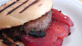 Roasted Pepper and Portobello Panini - by Laura Vitale - Laura in the Kitchen Episode 177