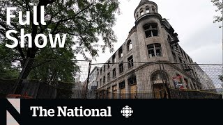 CBC News: The National | Airbnb arson, Wildfire-resilient homes, Coach quits