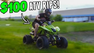 FINISHING and RIPPING Keegen's $100 ATV! (Part 2)