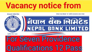 Vacancy notice from Nepal Bank Limited 2078 || Career Opportunities on Nepal Bank Limited 2078/079