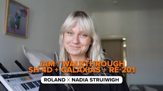 Walkthrough SH-4d + GALAXIAS + RE-201 Space Echo | Roland