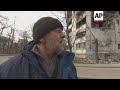 damaged buildings dismantled by kharkiv personnel