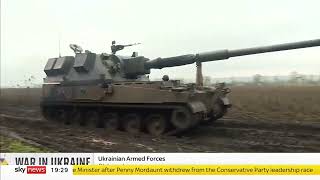 FOOTAGE: Polish Krab howitzer in action by AFU.