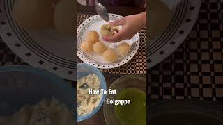 How to eat Golgappa | Panipuri Recipes | Eating Golgappa | Gupchup | Golgappa | Golgappe