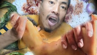 Cooking pork leg in akzz style (1.500kg) Naga mukbang @akzzvlog2379